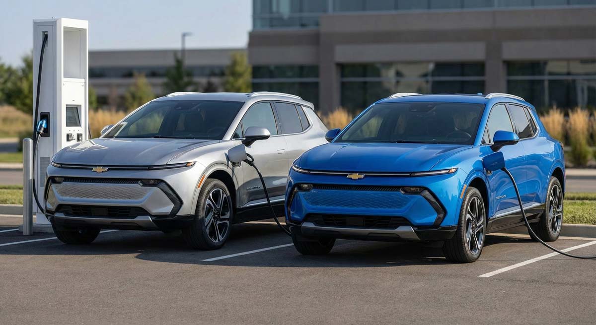 An image comparing changes between 2025 and 2026 EVs, highlighting charging port considerations and buyer timing decisions